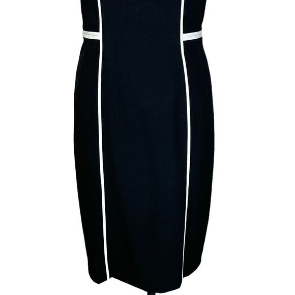 White House Black Market Black Midi Sheath| Size 10 - Picture 7 of 9